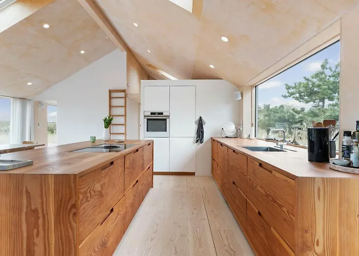 Designer House With Outdoor Bath On Odden Yderby